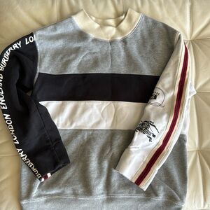 Authentic Burberry boys cotton blend crew neck sweater 12 yo